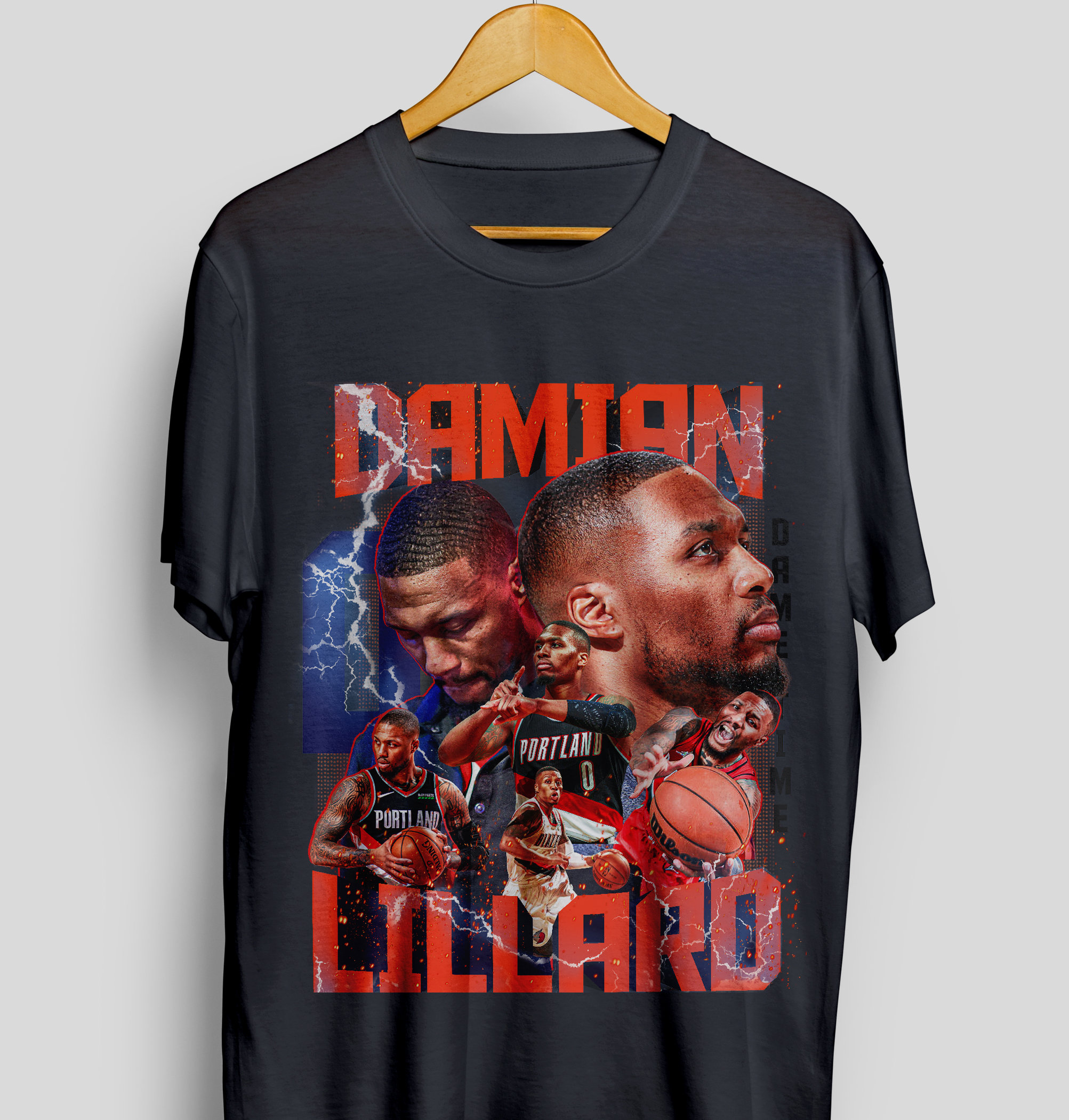 Vintage Damian Lillard Trailblazers NBA Basketball Shirt Vintage Damian Lillard Trailblazers NBA Basketball Shirt