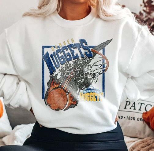 Vintage Denver Nuggets Basketball Fan Sweatshirt Vintage Denver Nuggets Basketball Fan Sweatshirt