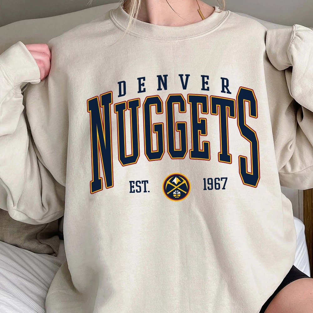 Vintage Denver Nuggets Basketball Fan Unisex Sweatshirt Vintage Denver Nuggets Basketball Fan Unisex Sweatshirt