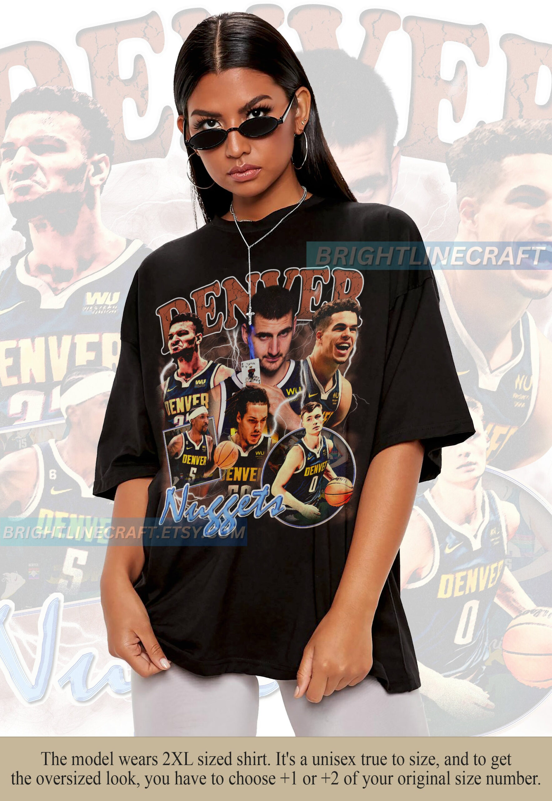 Vintage Denver Nuggets Basketball Nikola Jokic Aaron Gordon Team Shirt Vintage Denver Nuggets Basketball Nikola Jokic Aaron Gordon Team Shirt