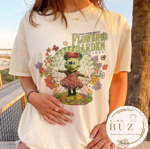 Vintage Disney Epcot Mickey And Friends Topiaries Shirt