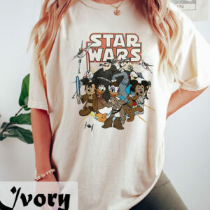 Vintage Disneyland 2023 Disney Star War Mickey And Friends Shirt