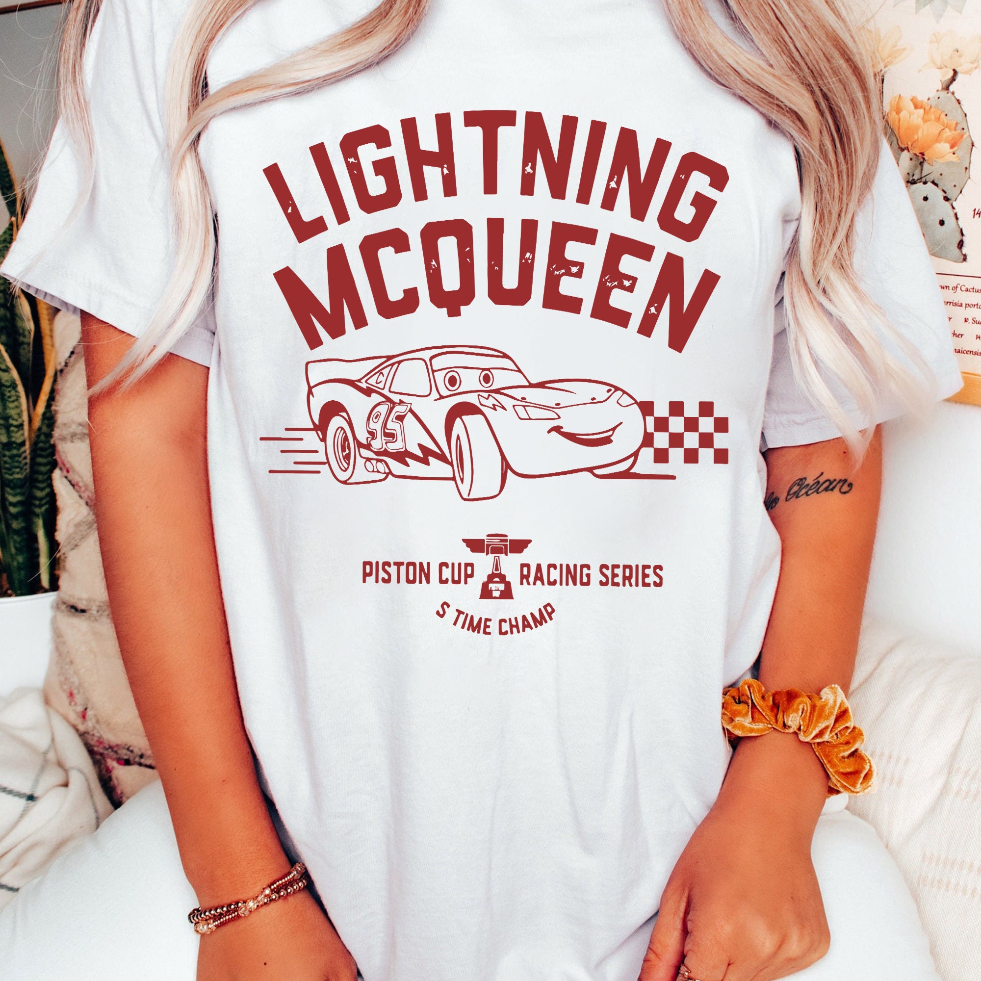 Vintage Lightning McQueen Disney Birthday Boy Shirt Vintage Lightning McQueen Disney Birthday Boy Shirt