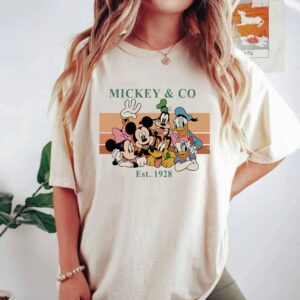 Vintage Mickey &amp Co 1928 Friends Shirt