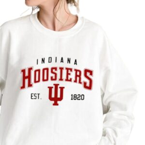Vintage NCAA Indiana Hoosiers EST 1820 University Of Sweatshirt