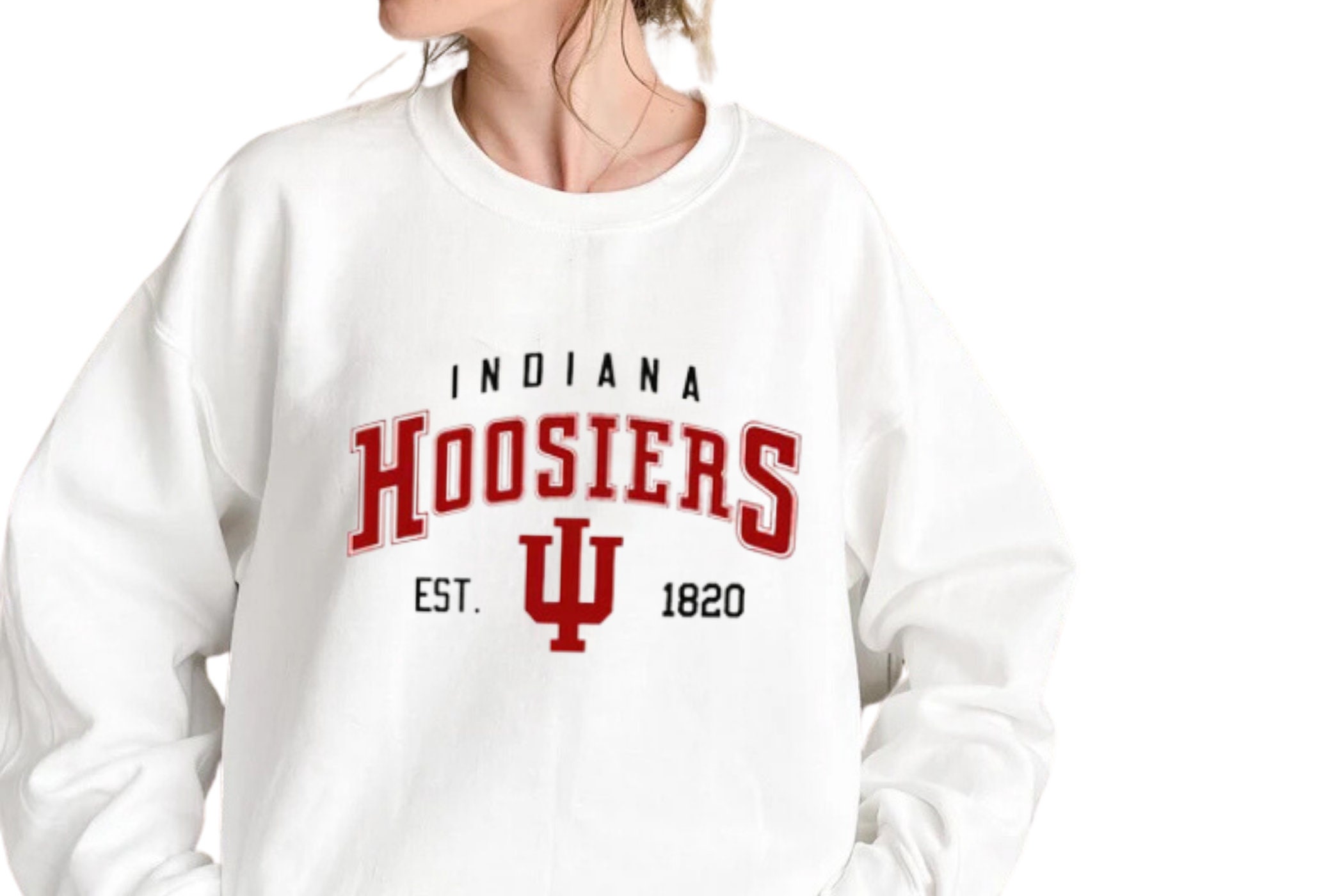 Vintage NCAA Indiana Hoosiers EST 1820 University Of Sweatshirt Vintage NCAA Indiana Hoosiers EST 1820 University Of Sweatshirt