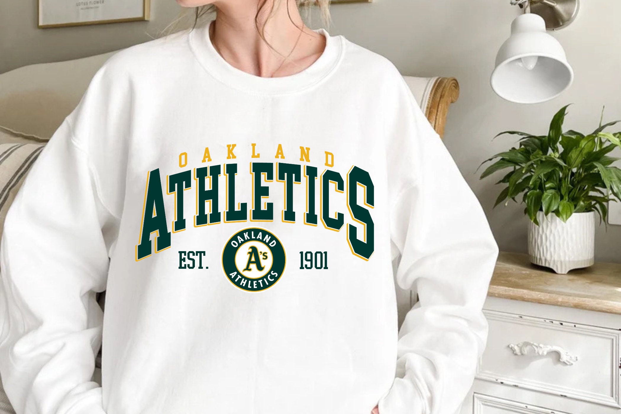 Vintage Oakland Baseball Game Day Sweatshirt Vintage Oakland Baseball Game Day Sweatshirt