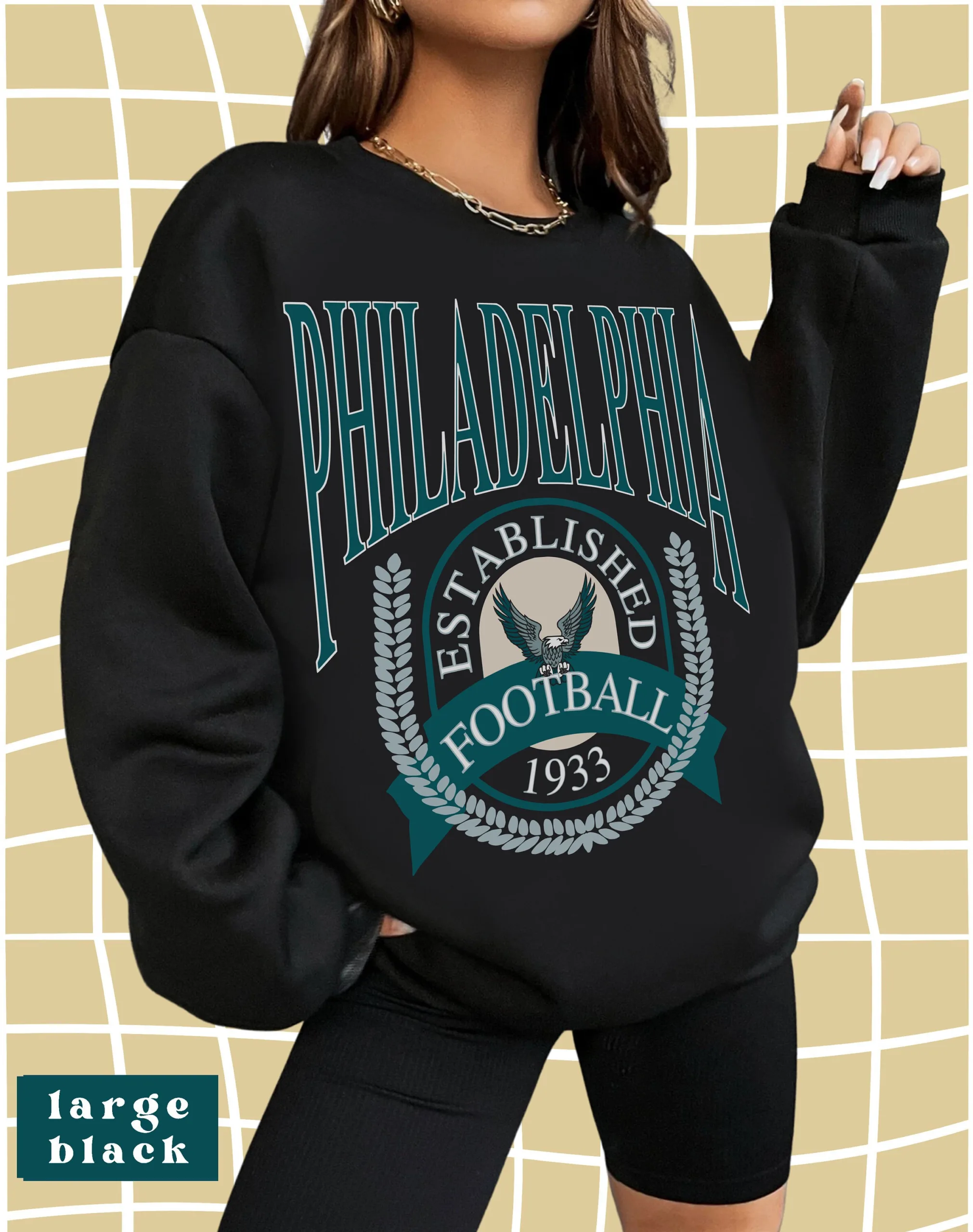 Vintage Philadelphia Football Sweatshirt Vintage Philadelphia Football Sweatshirt