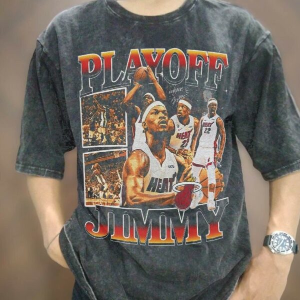 Vintage Playoff Jimmy Butler Basketball T Shirt