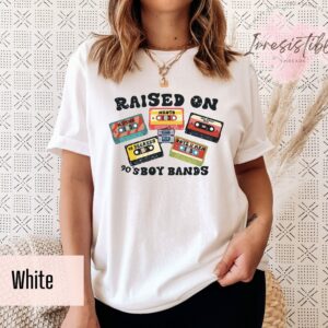 Vintage Raised On 90s Boy Bands Cassette Shirt