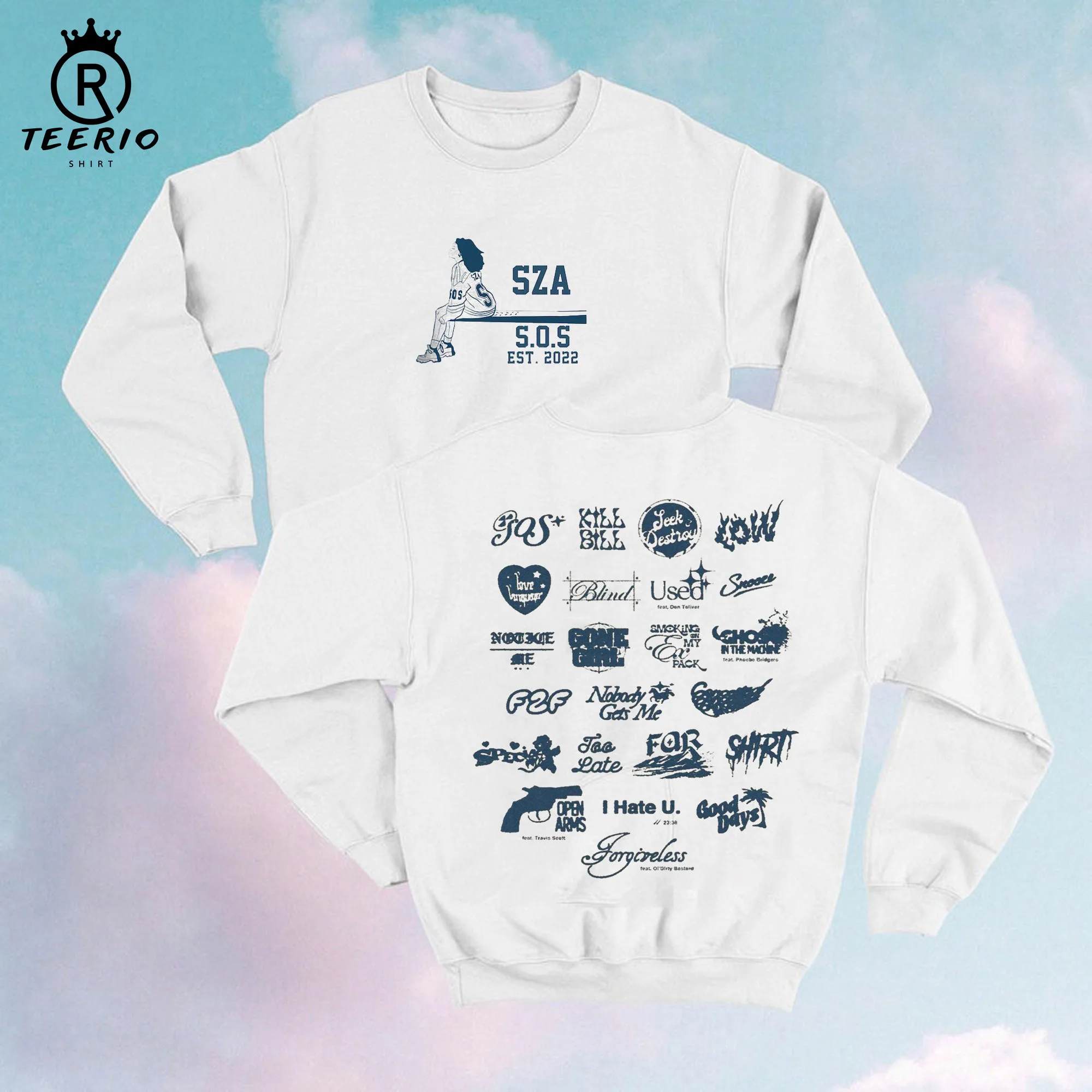 Vintage SZA Full Tracklist Merch Shirt Vintage SZA Full Tracklist Merch Shirt