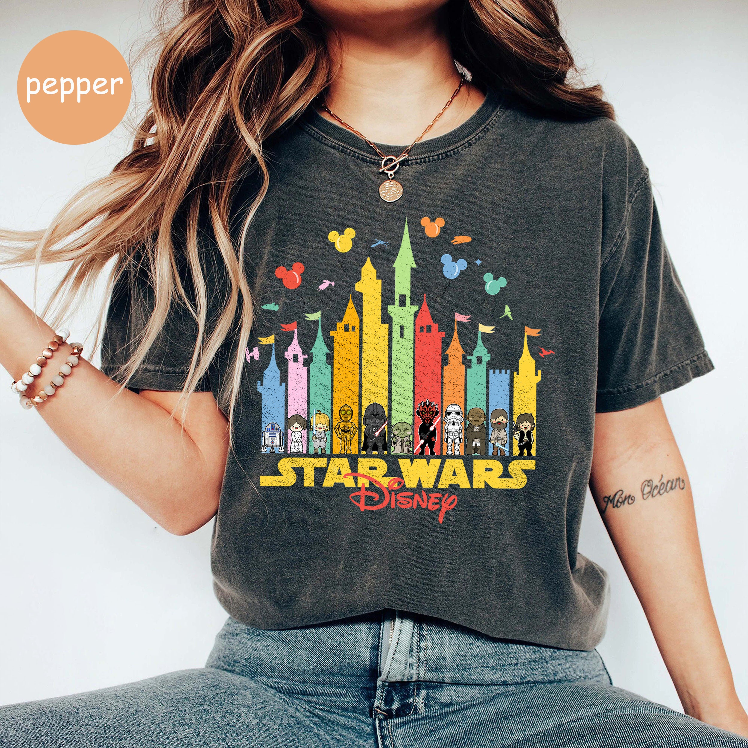 Vintage Star Wars Character Disney Group Matching Shirt Vintage Star Wars Character Disney Group Matching Shirt