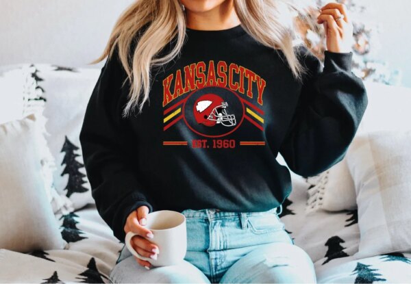 Vintage Style Kansas City Football Sweatshirt Shirt