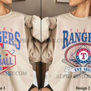 Vintage Texas Baseball Fan Game Day Sweatshirt