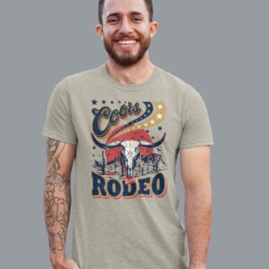 Vintage The Original Coors Cowboy Western Beer Shirt