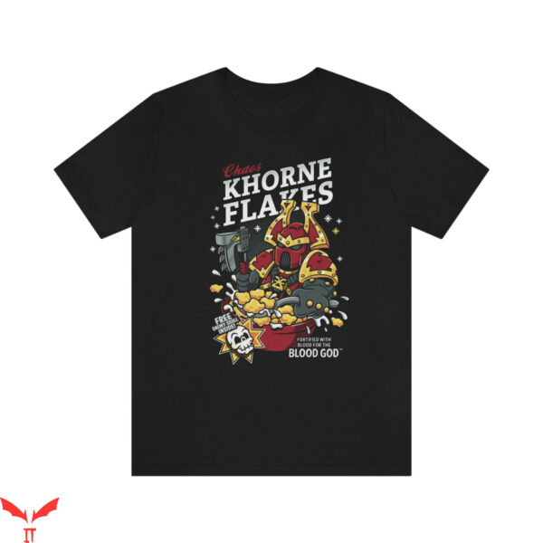 Warhammer 40k T-Shirt Chaos Khorne Flakes Fortified Blood