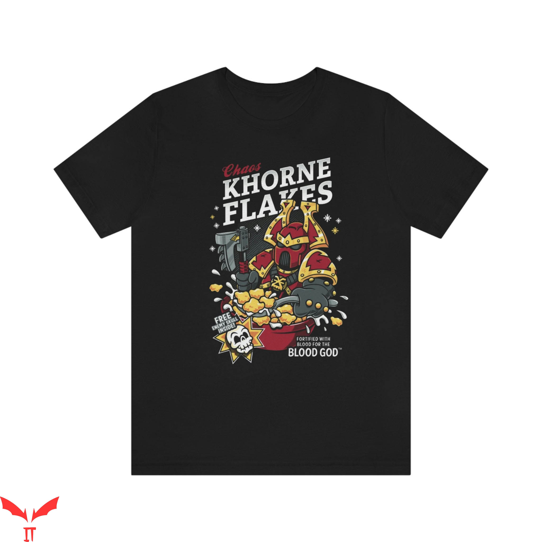 Warhammer 40k T-Shirt Chaos Khorne Flakes Fortified Blood Warhammer 40k T-Shirt Chaos Khorne Flakes Fortified Blood