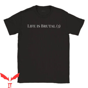 Warhammer 40k T-Shirt Life Is Brutal Slogan Horus Heresy
