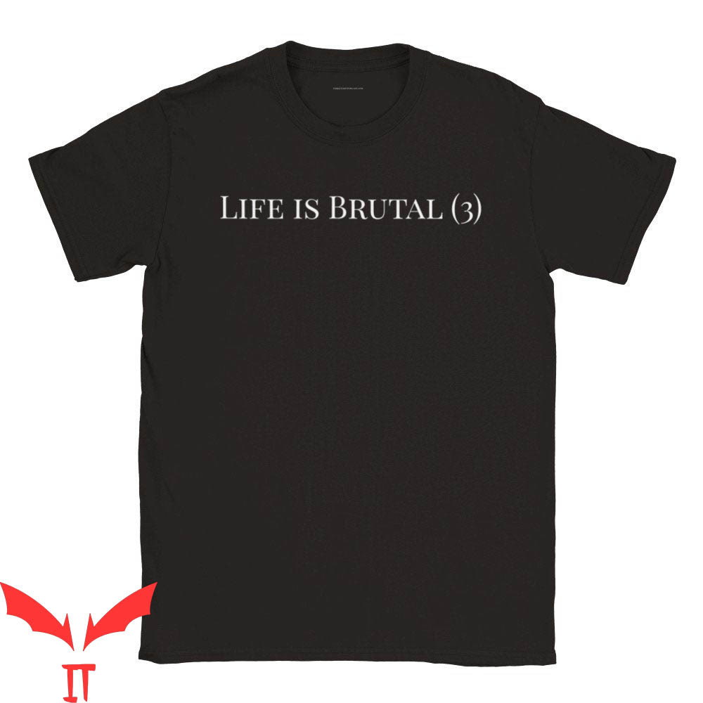 Warhammer 40k T-Shirt Life Is Brutal Slogan Horus Heresy Warhammer 40k T-Shirt Life Is Brutal Slogan Horus Heresy