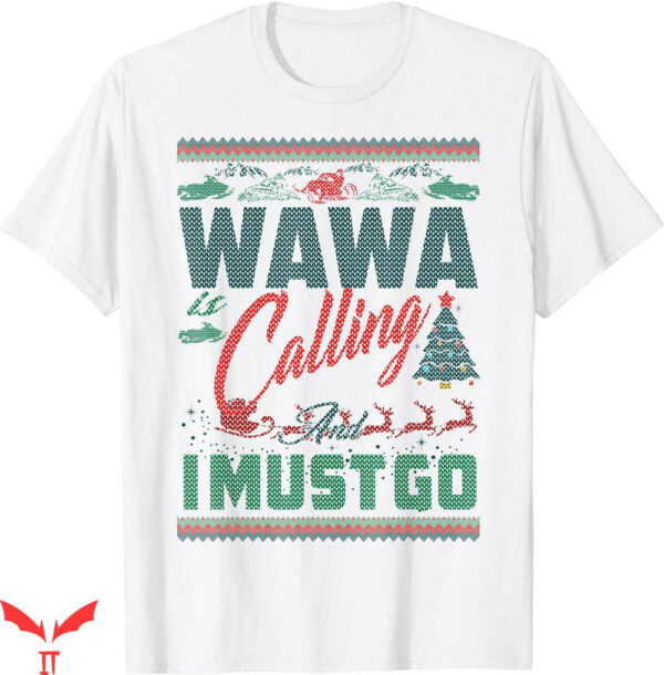 Wawa Hoagiefest T-shirt Wawa Snowmobiling Is Calling Christmas