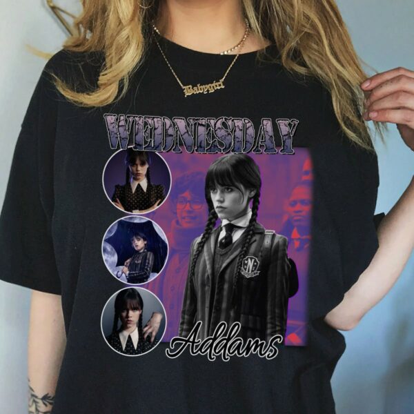 Wednesday 90s Addams Jenna Ortega Sweater Shirt