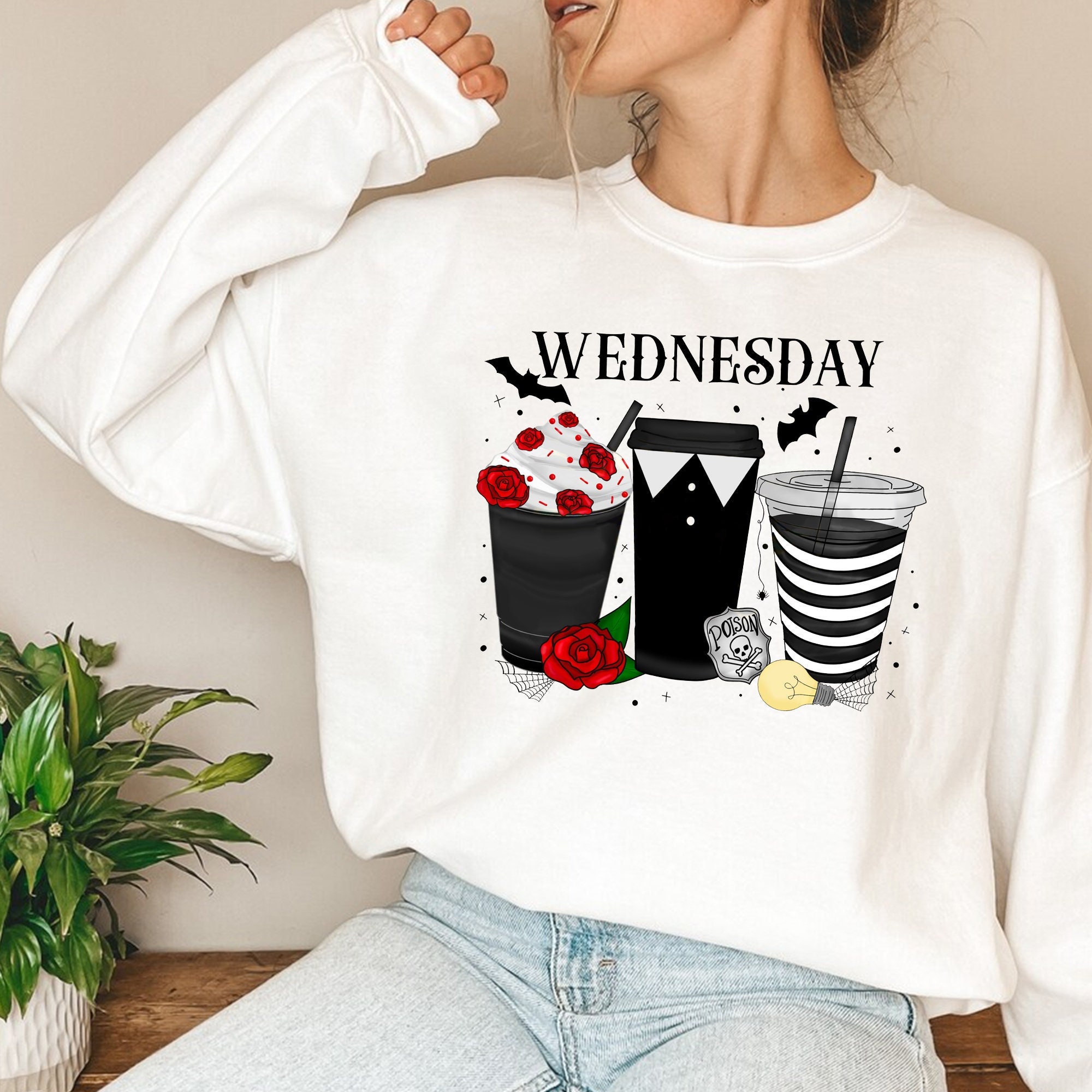 Wednesday Addams Coffee Trending Sweatshirt Shirt Wednesday Addams Coffee Trending Sweatshirt Shirt