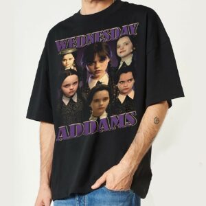 Wednesday Addams Vintage Family Christmas T Shirt 90s Graphic Tee