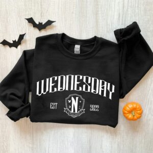 Wednesday Est Halloween Horror Movies Sweatshirt Shirt