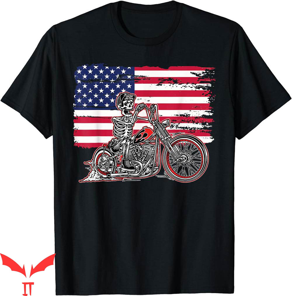 West Coast Choppers T-Shirt American Flag Motorcycle West Coast Choppers T-Shirt American Flag Motorcycle