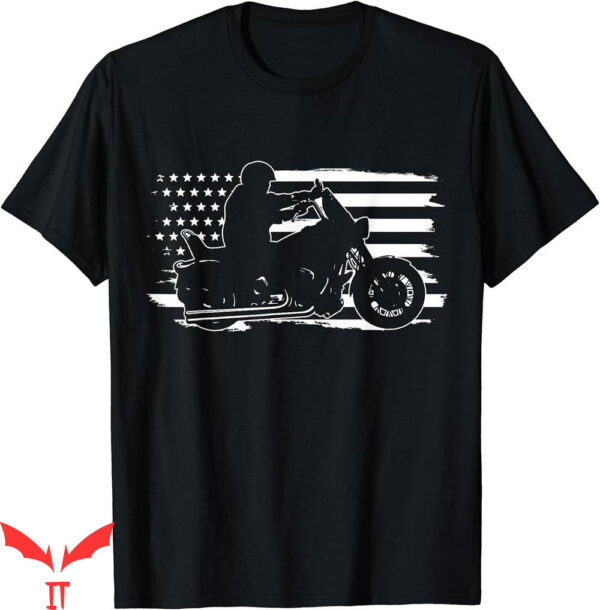 West Coast Choppers T-Shirt Patriotic Motorcycle Vintage