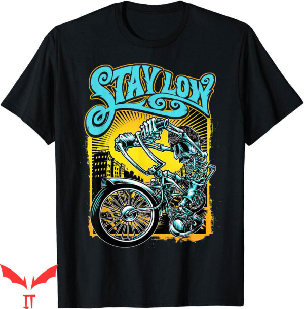 West Coast Choppers T-Shirt Stay Low Biker Latino Skeleton