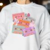 Western 90s Country Music Cassettes Valentines Cowgirl Day Sweatshirt Shirt Gift