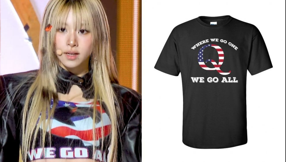 Where We Go One All TWICE's Chaeyoung In A QAnon Shirt Where We Go One All TWICE's Chaeyoung In A QAnon Shirt