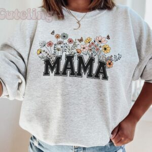 Wildflowers Mama Mothers Day Baby Shower Shirt