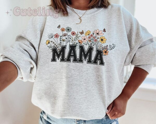 Wildflowers Mama Mothers Day Baby Shower Shirt