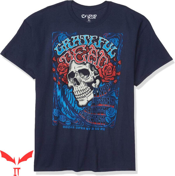 Women Grateful Dead T-Shirt Liquid Bertha Ballroom San Fran