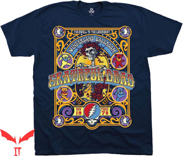 Women Grateful Dead T-Shirt Liquid Closing Of Winterland