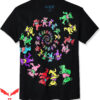 Women Grateful Dead T-Shirt Liquid Spiral Bears Blacklight
