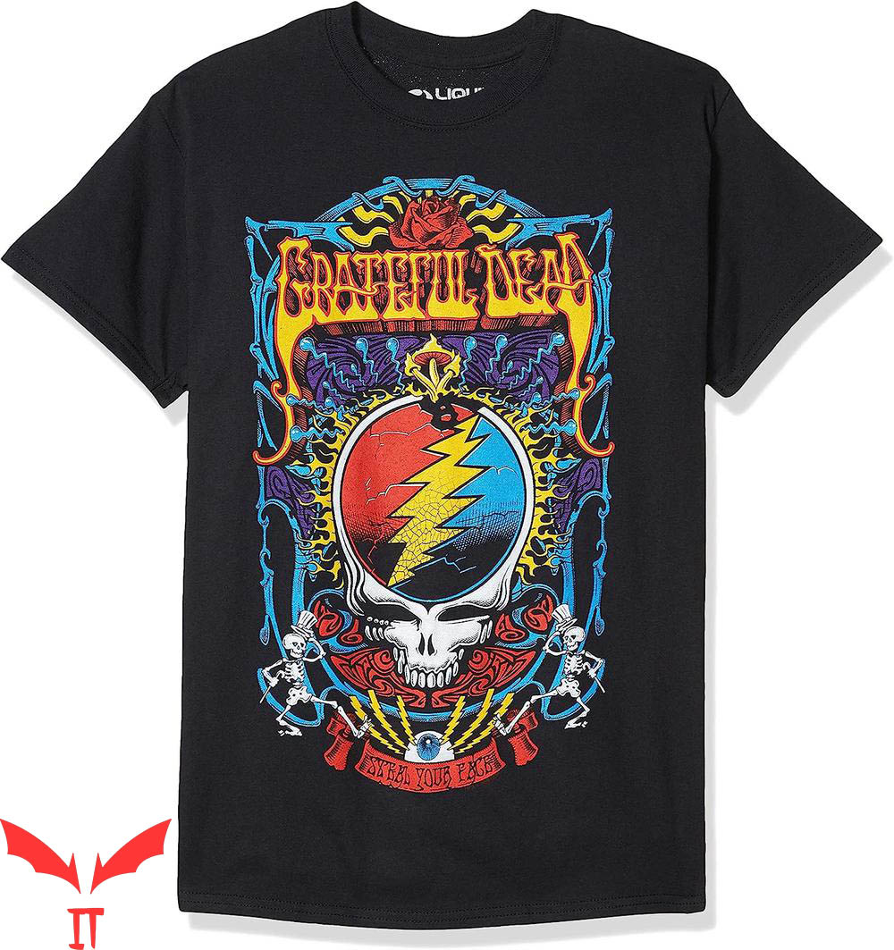 Women Grateful Dead T-Shirt Liquid Steal Your Trippy Women Grateful Dead T-Shirt Liquid Steal Your Trippy