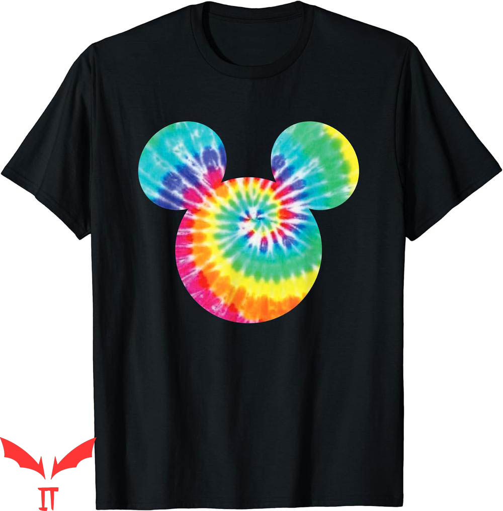 Women Grateful Dead T-Shirt Mickey Mouse Icon Rainbow Dye Women Grateful Dead T-Shirt Mickey Mouse Icon Rainbow Dye