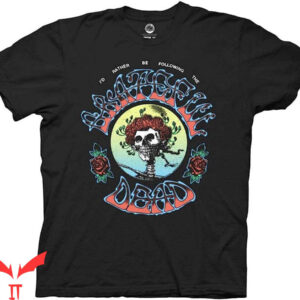 Women Grateful Dead T-Shirt Ripple Junction Bertha Roses Id