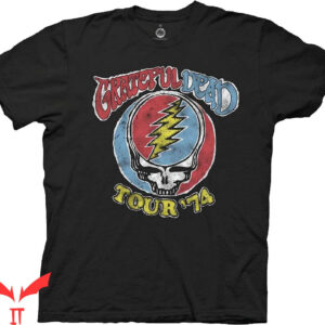 Women Grateful Dead T-Shirt Ripple Junction Logo Officially