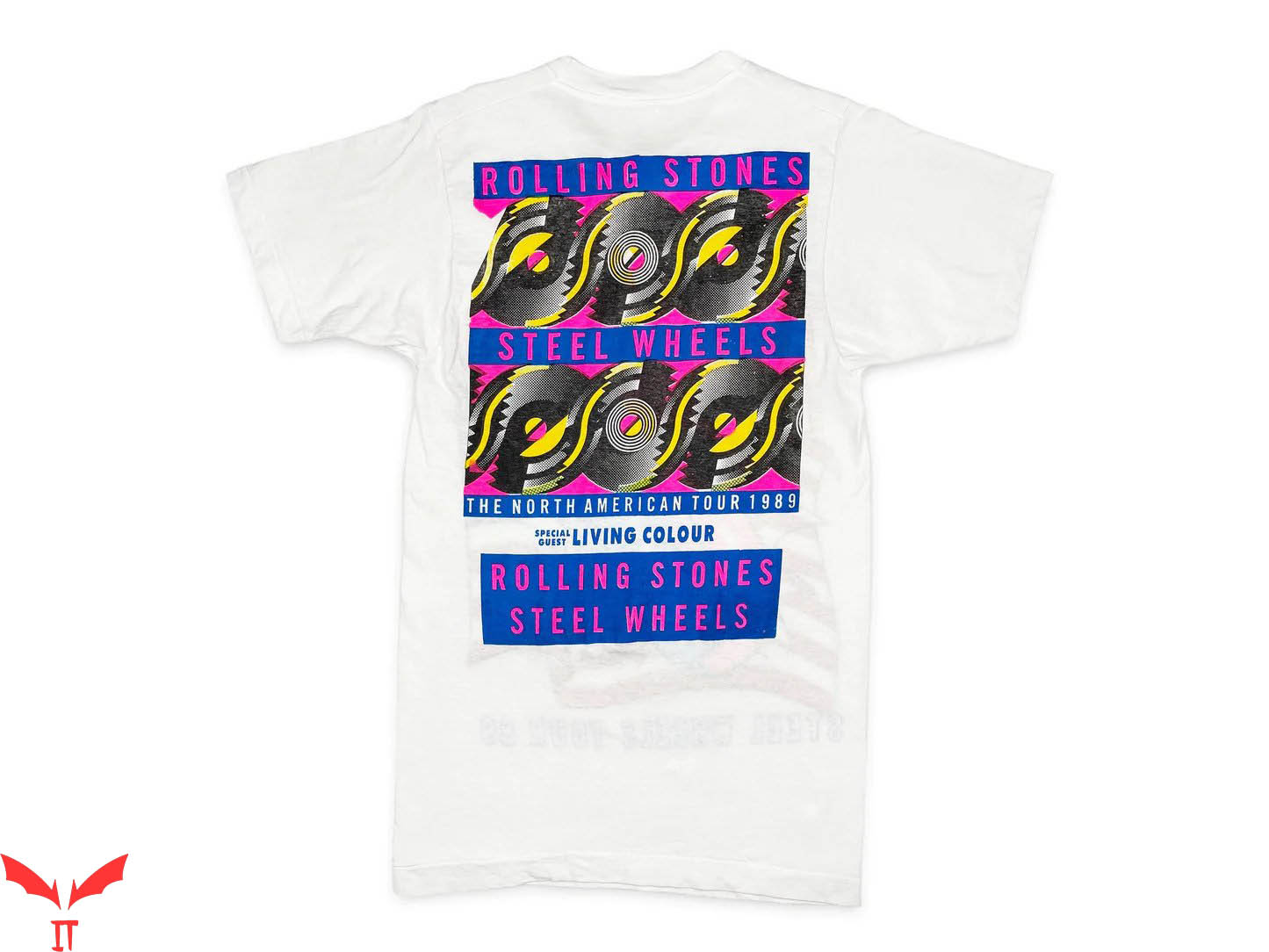 1989 Tour T-shirt 1989 Rolling Stones Steel Wheels Tour 1989 Tour T-shirt 1989 Rolling Stones Steel Wheels Tour