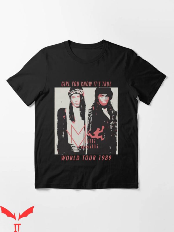 1989 Tour T-shirt Milli Vanilli World Tour 1989 T-shirt