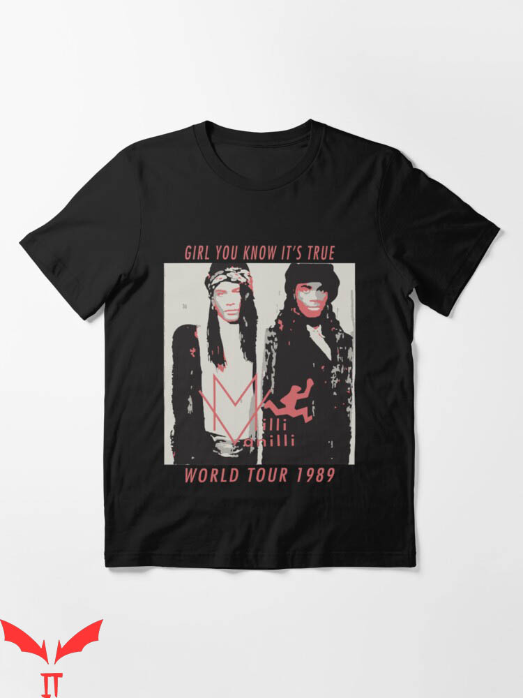 1989 Tour T-shirt Milli Vanilli World Tour 1989 T-shirt 1989 Tour T-shirt Milli Vanilli World Tour 1989 T-shirt