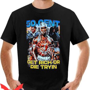 50 Cent T-shirt 50 Cent Get Rich Or Die Try In T-shirt