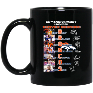60th Anniversary Denver Broncos 1960 2020 Mug 3