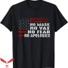 90s No Fear T-Shirt No Mask No Vax No Fear No Apologies