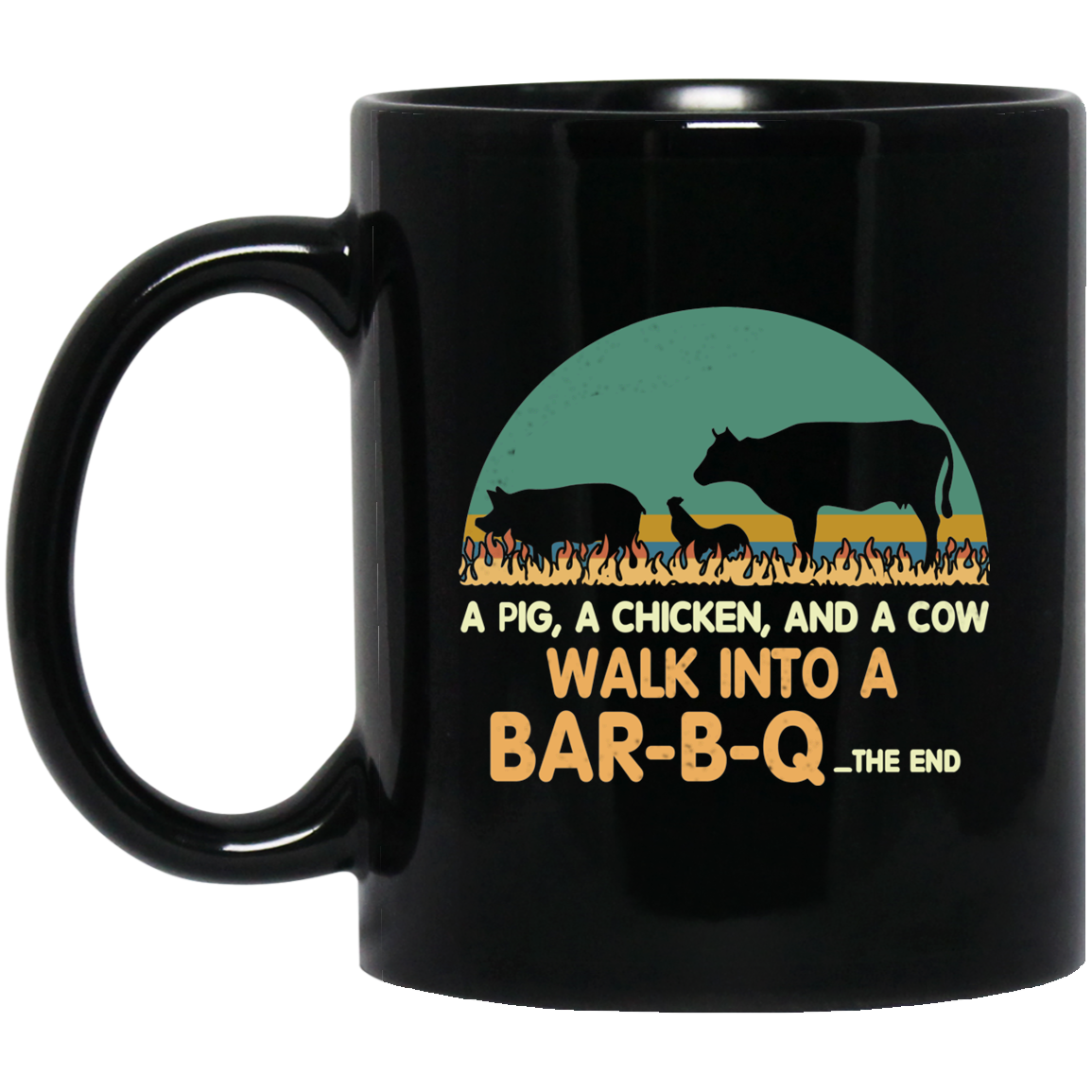 A Pig A Chicken And A Cow Walk Into A Bar-B-Q Mug A Pig A Chicken And A Cow Walk Into A Bar-B-Q Mug