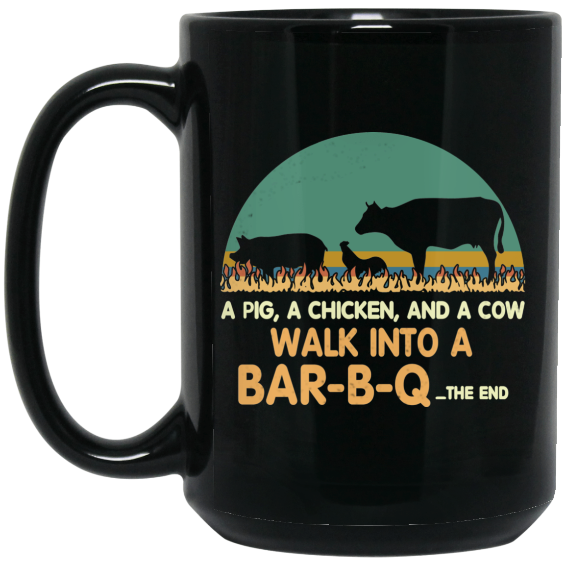 A Pig A Chicken And A Cow Walk Into A Bar-B-Q Mug A Pig A Chicken And A Cow Walk Into A Bar-B-Q Mug